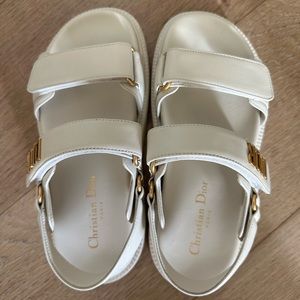 Dior DIORACT sandals in off white